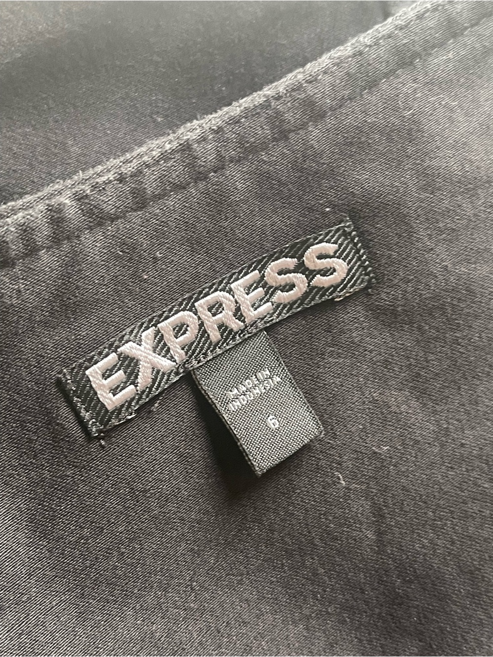 Express Black Mini Skirt size 6 lined - Picture 8 of 13